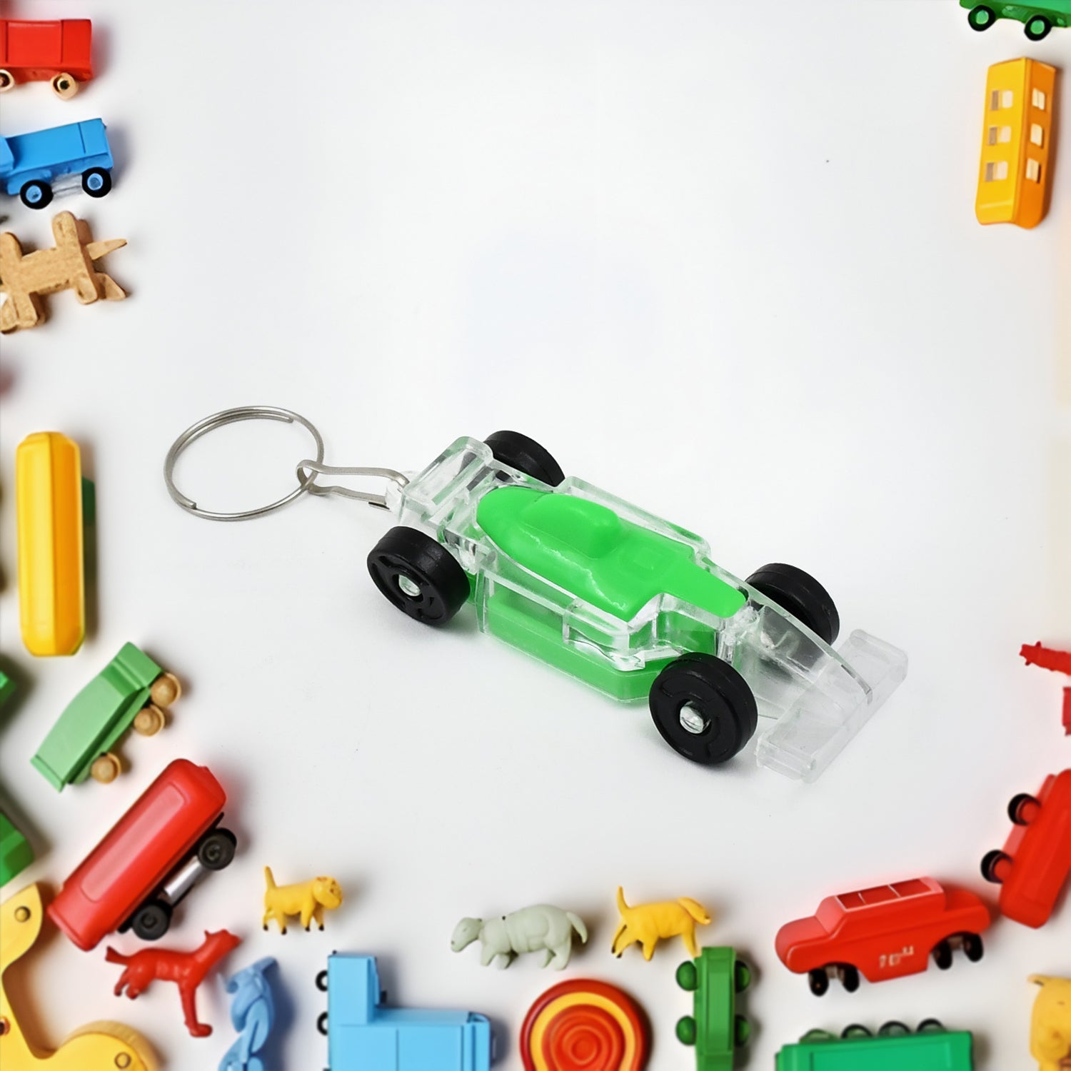 Cars Shape Keychain With On  Off Button Led Flashing Light (1 Pc) Cars Shape Keychain With On  Off Button Led Flashing Light (1 Pc)